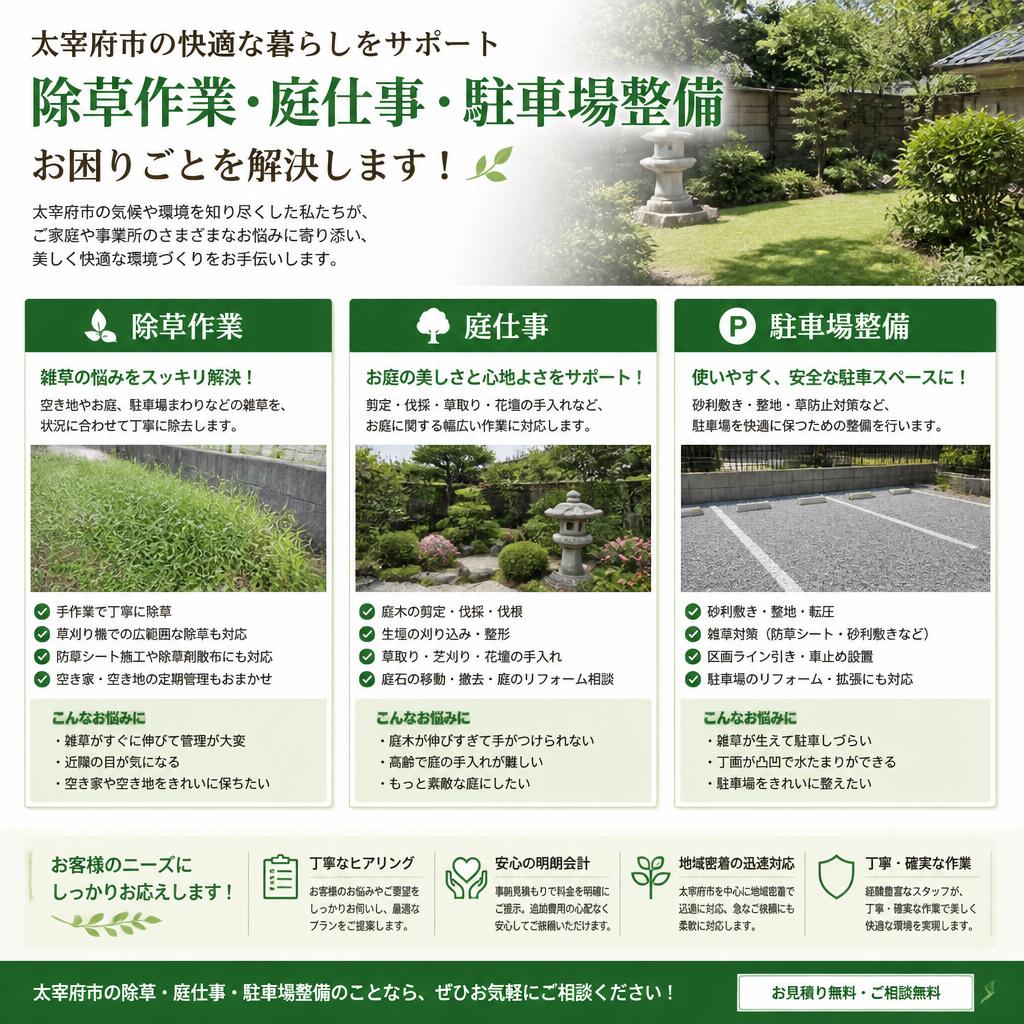 2. 提供する草刈りサービス