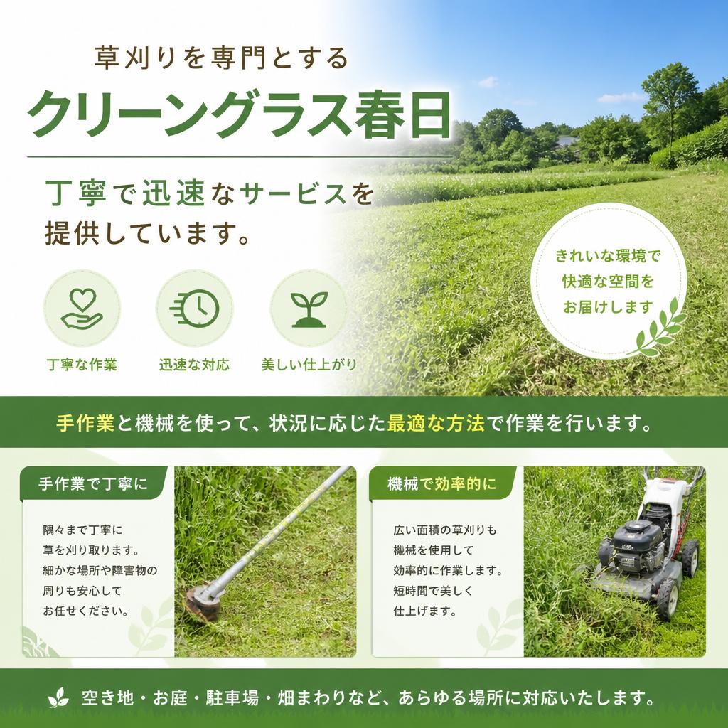 当社の草刈りサービスについて