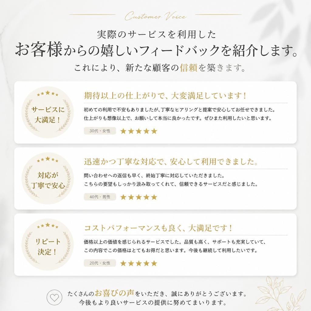 お客様の声