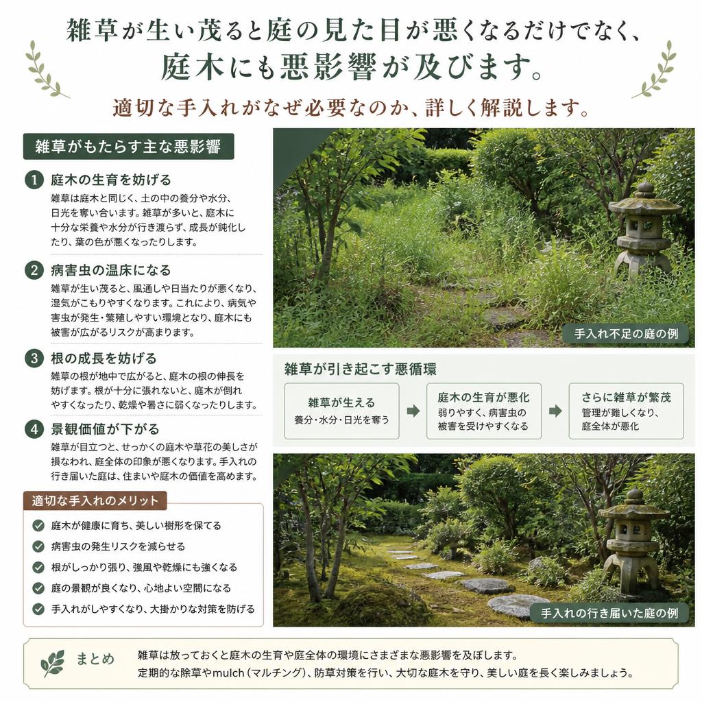 草刈りと庭の手入れの重要性