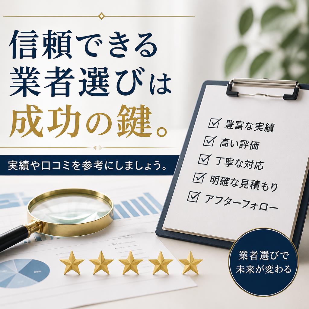 業者選びのポイント