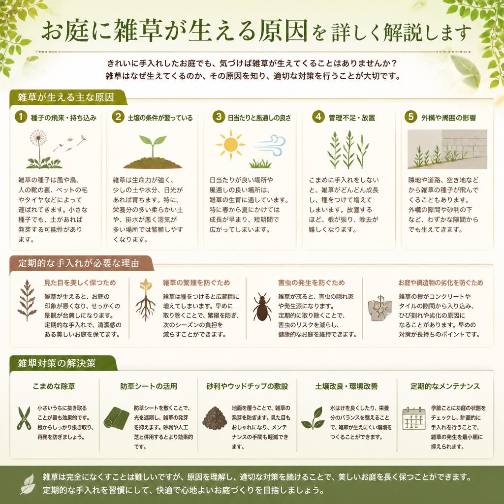2. 雑草が生える理由