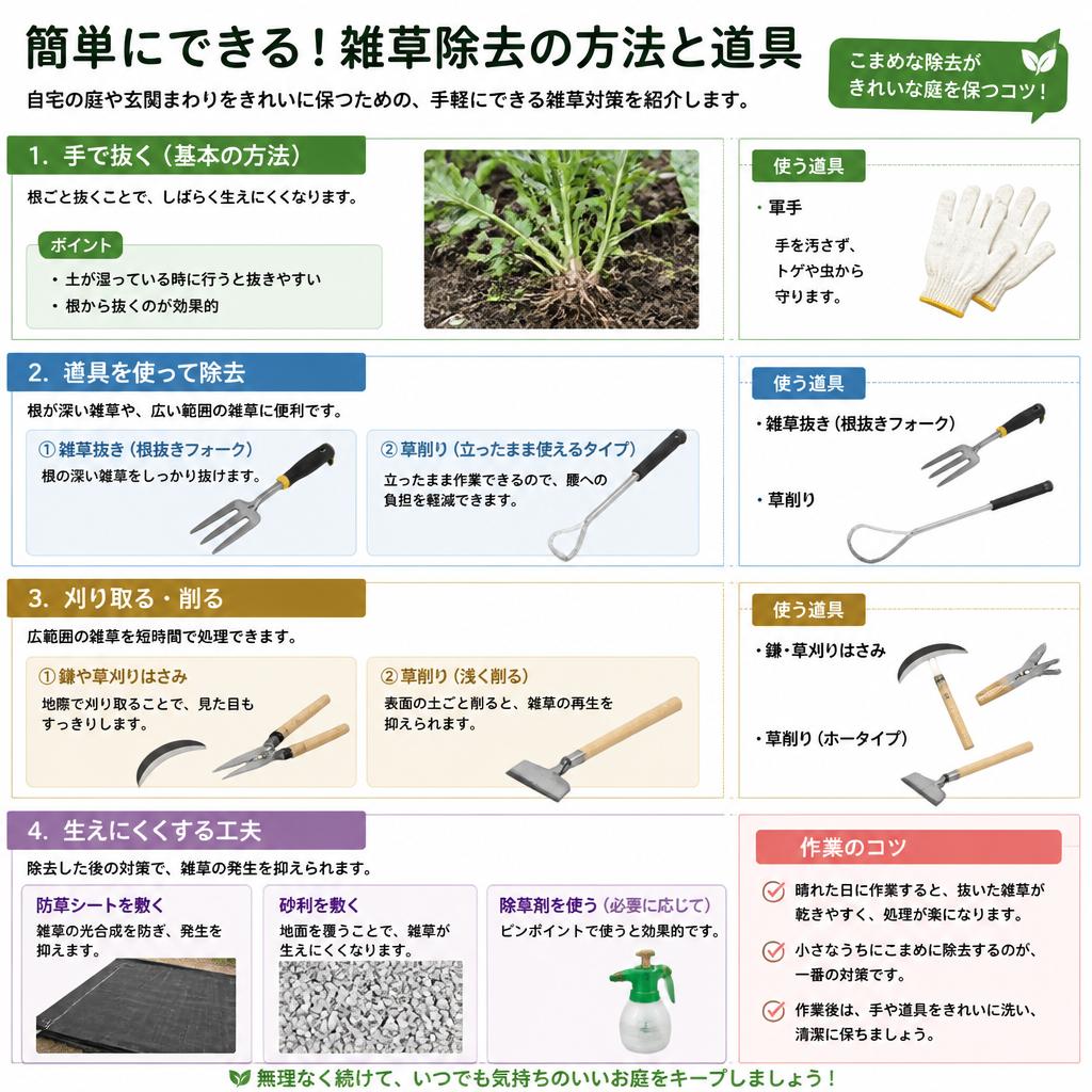 2. 自分でできる雑草除去の方法