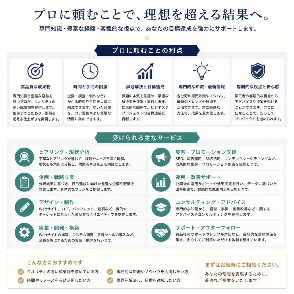 4. 業者に依頼するメリット