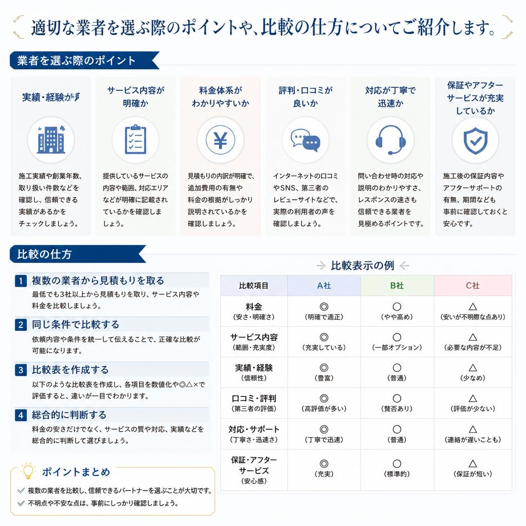 5. 業者の選び方ガイド