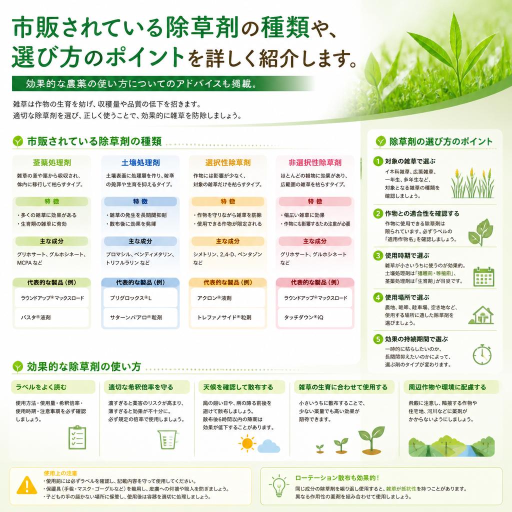 4. 除草剤の種類と選び方