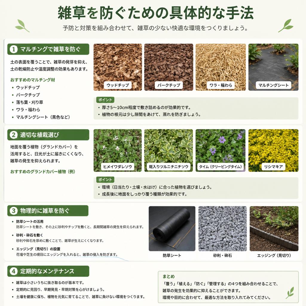 効果的な雑草防止策