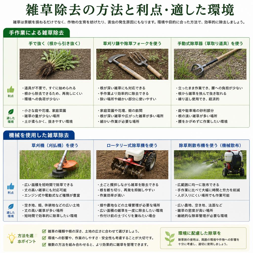 効果的な雑草除去法
