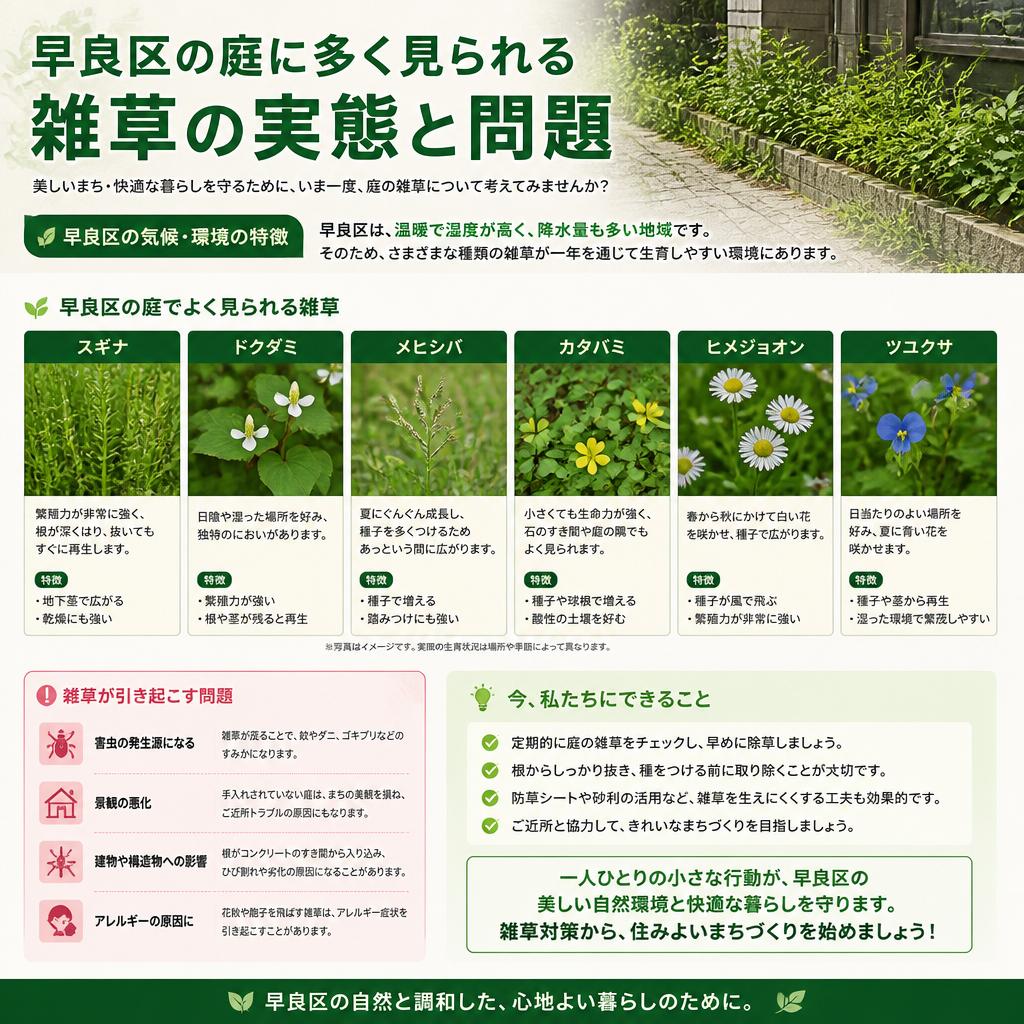 早良区の庭の現状