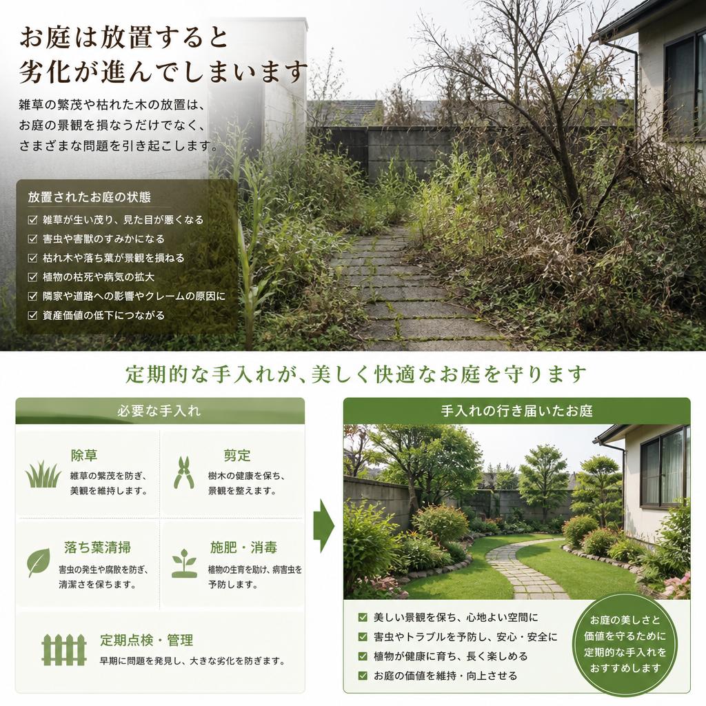 2. 庭の手入れが必要な理由