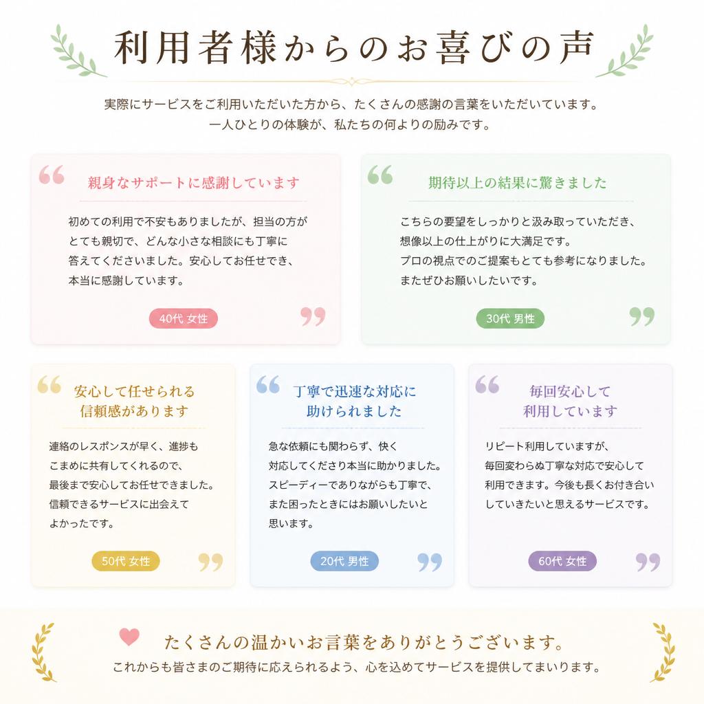 お客様の声