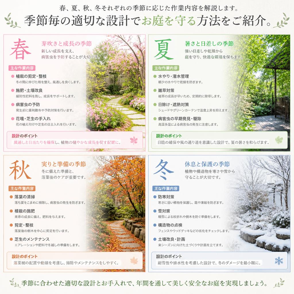 筑紫野市の季節ごとの作業内容