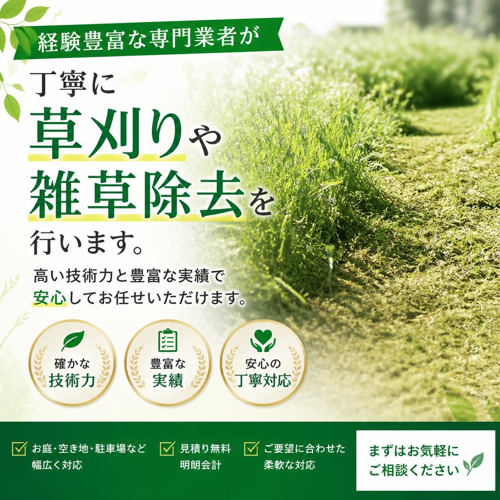 専門業者による安心のサービス