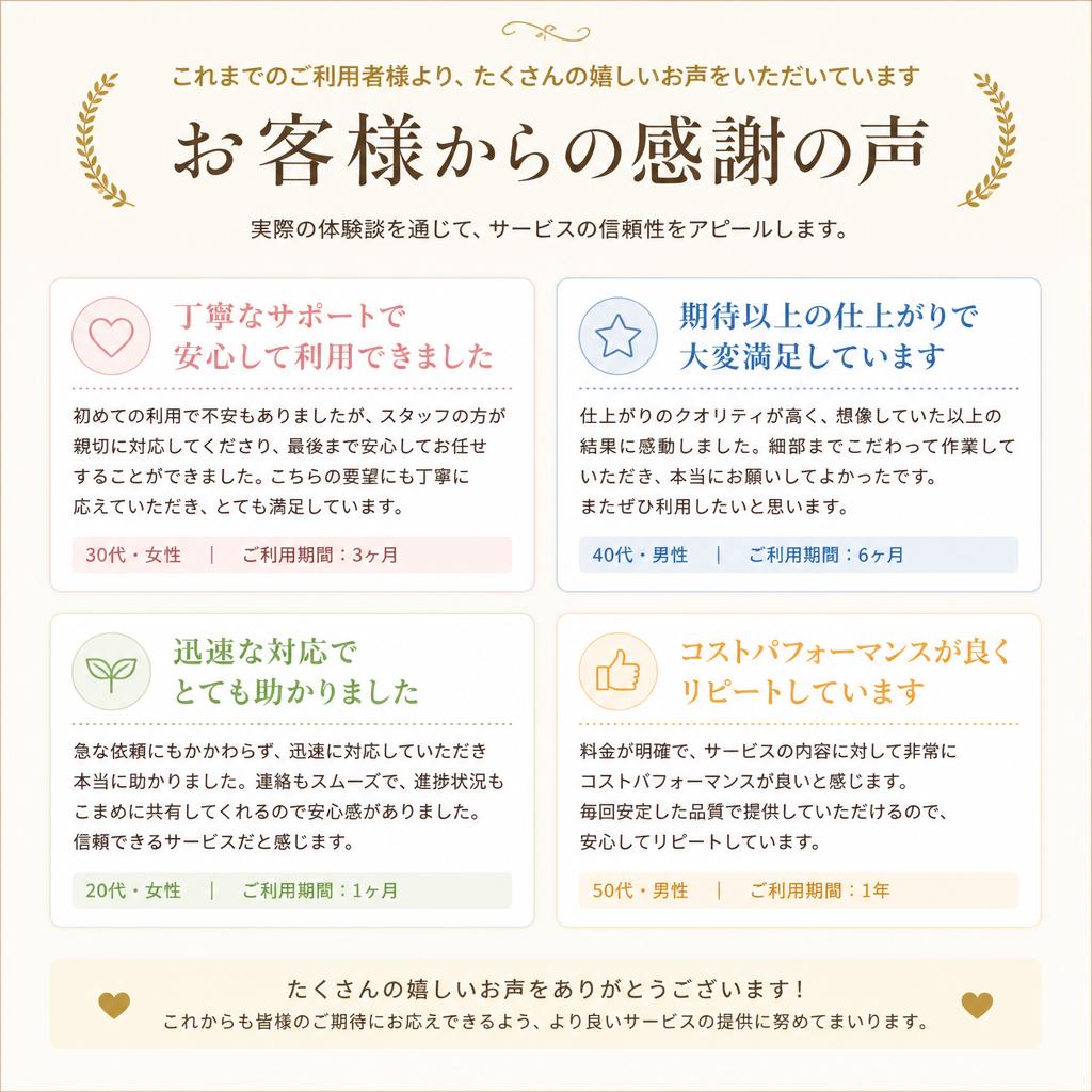 お客様の声