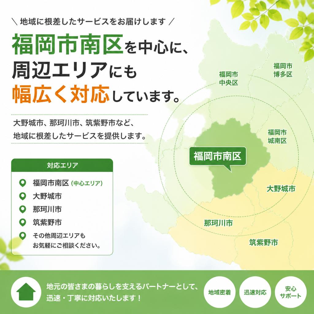 対応エリアについて