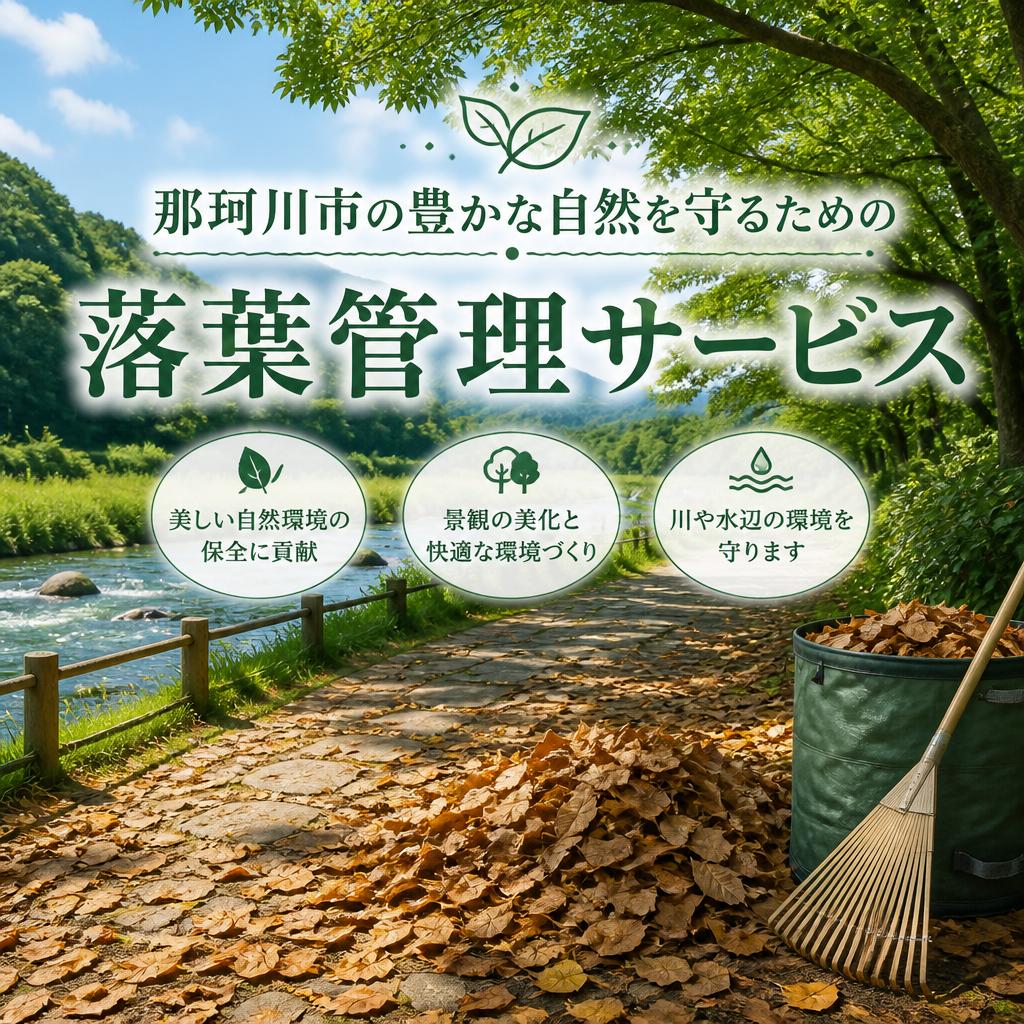 那珂川市の豊かな自然を守るための落葉管理サービス