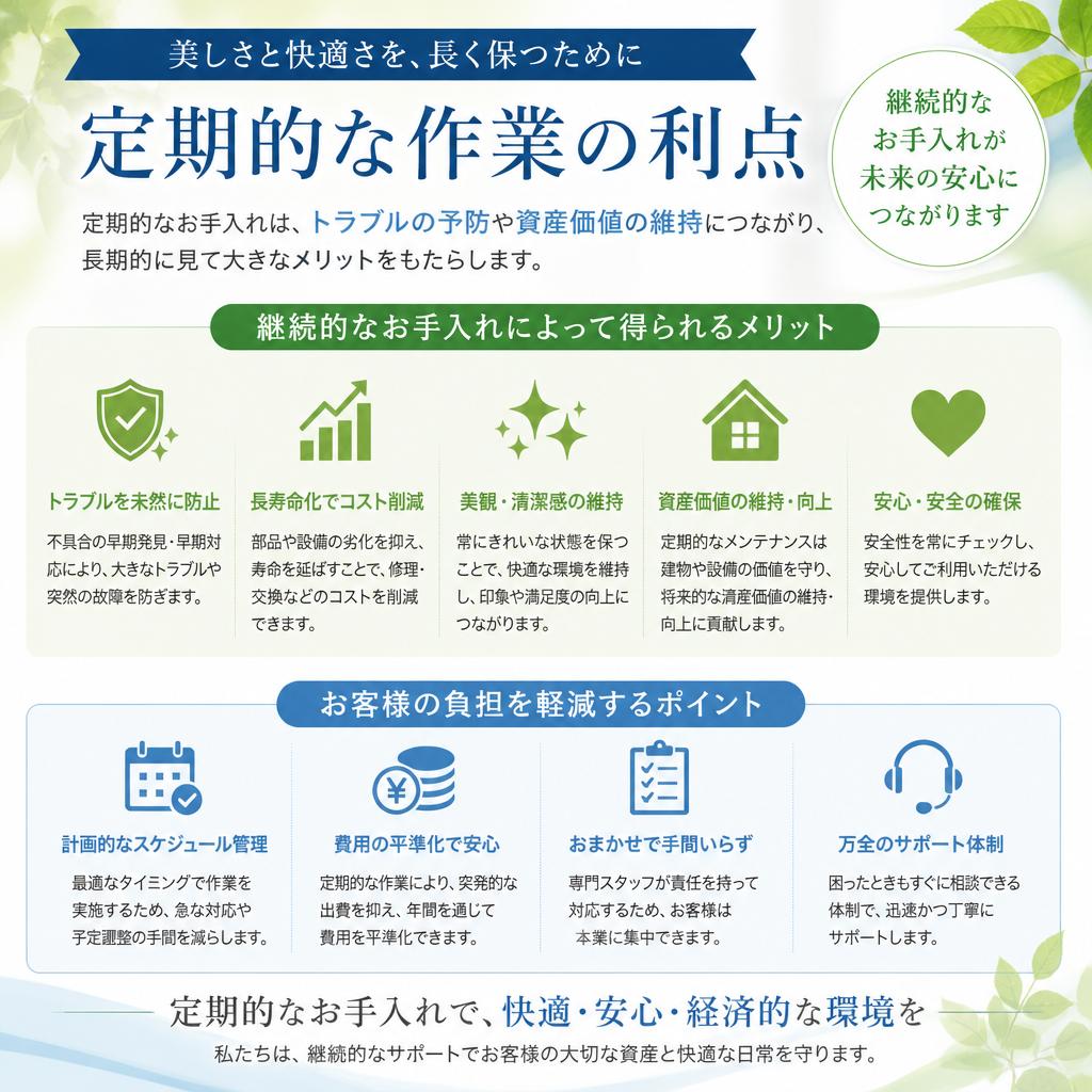 定期作業の利点