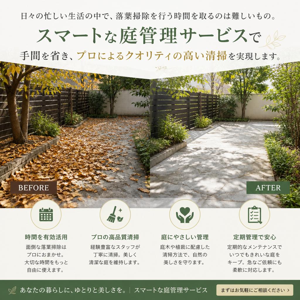 落葉掃除をスマートに行う理由