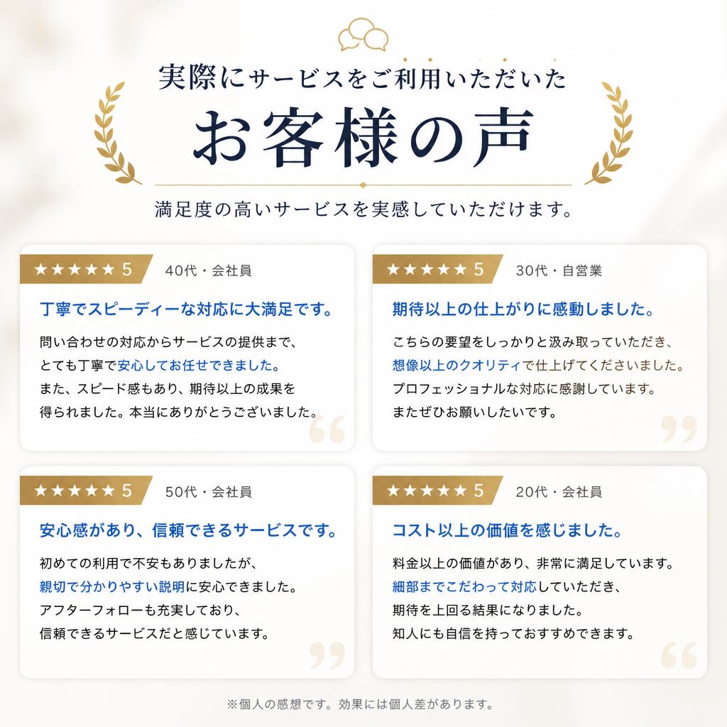 5. お客様の声