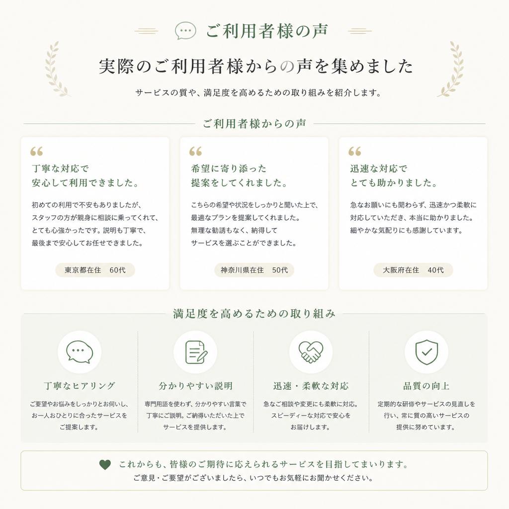 お客様の声