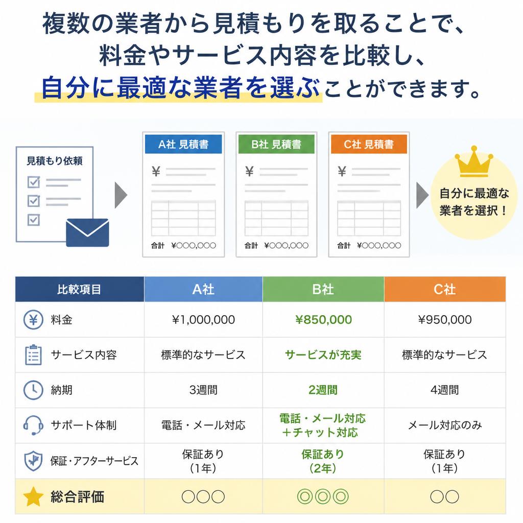 業者比較のメリット