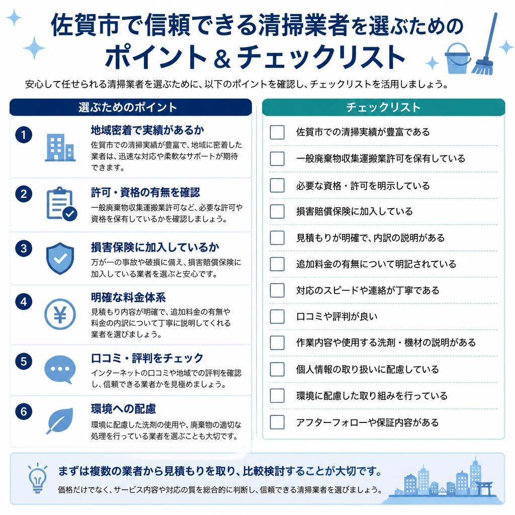 信頼できる清掃業者の選び方