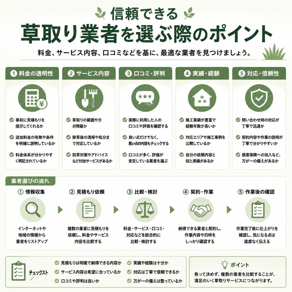 那珂川市の草取り業者の選び方