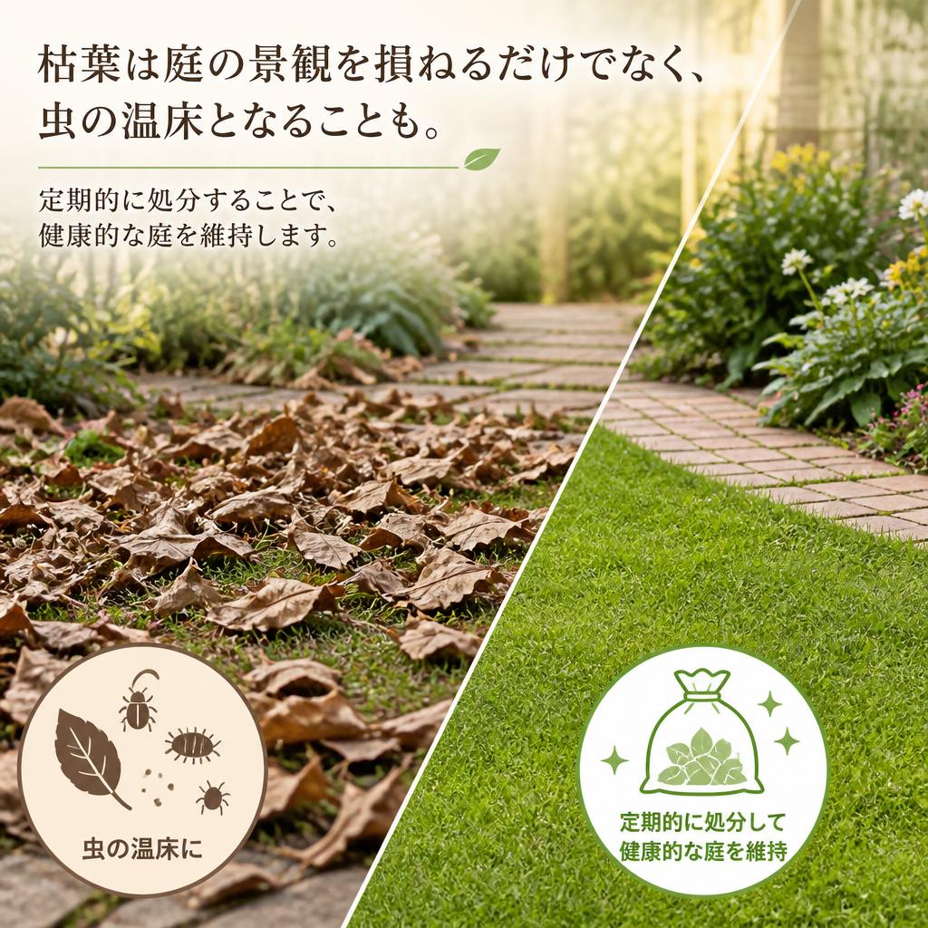 枯葉処分の重要性
