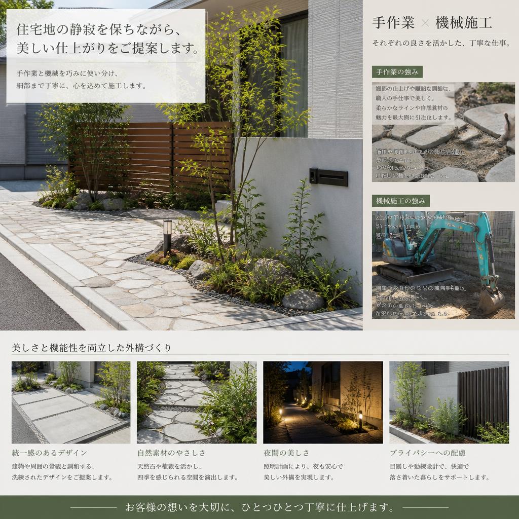 手作業と機械を使った丁寧な作業