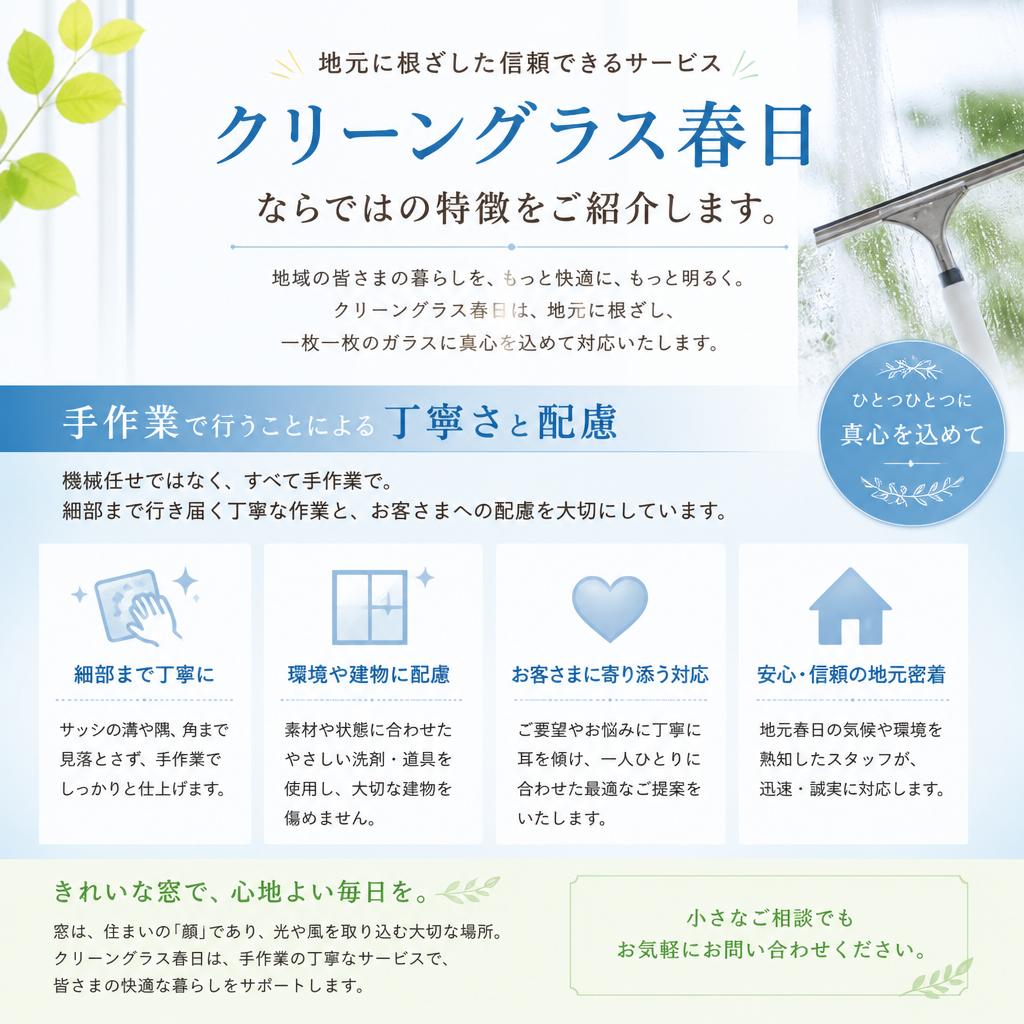 当社の清掃サービスの特徴