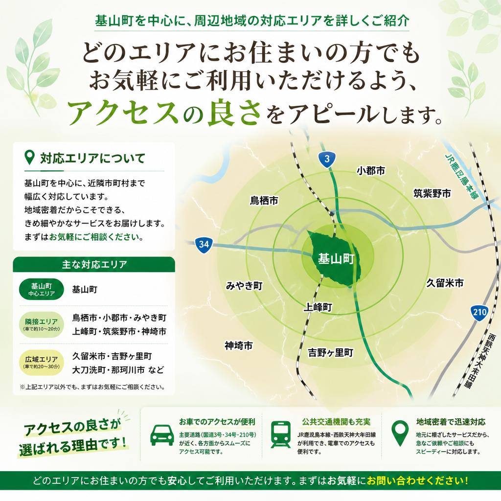 対応エリアのご案内