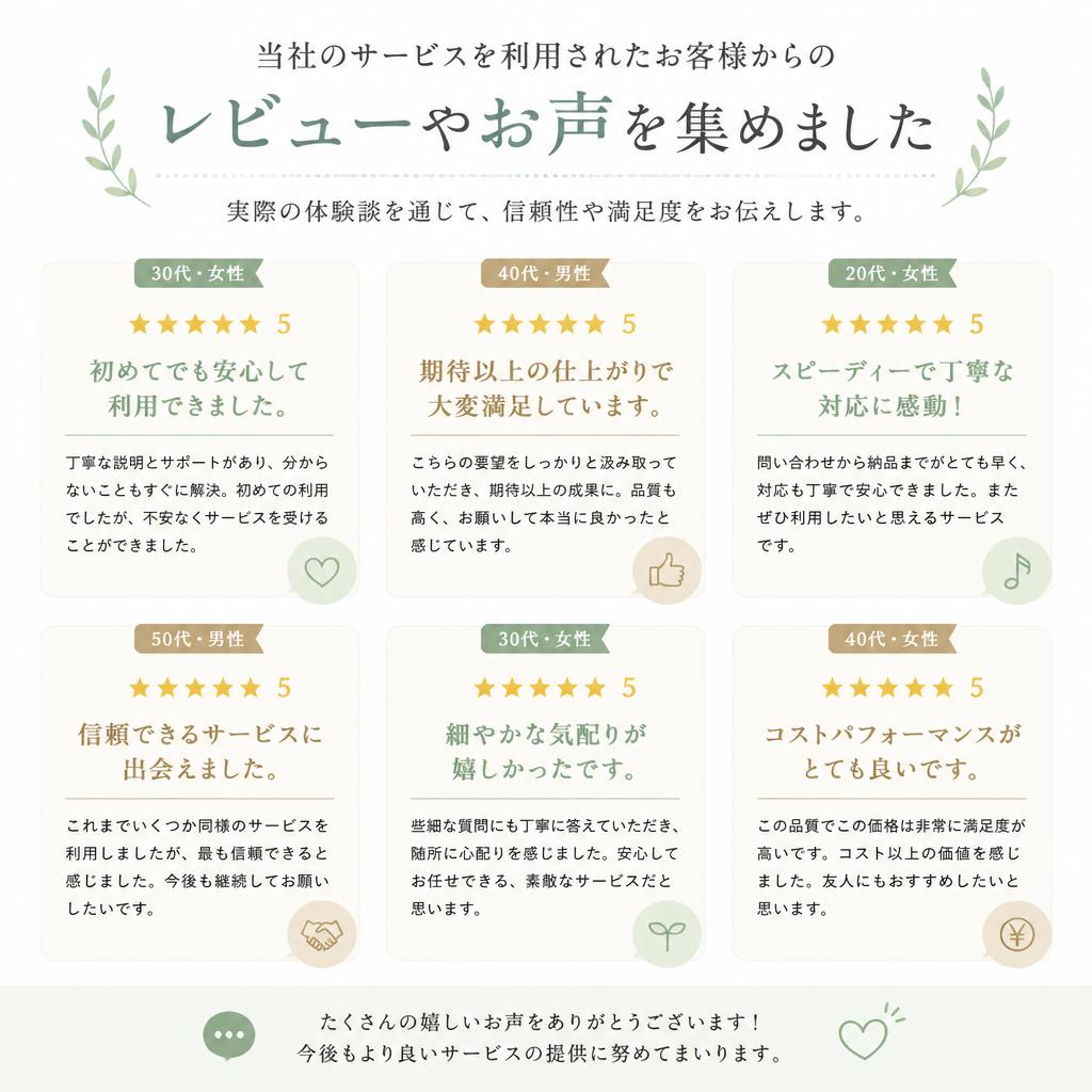 お客様の声
