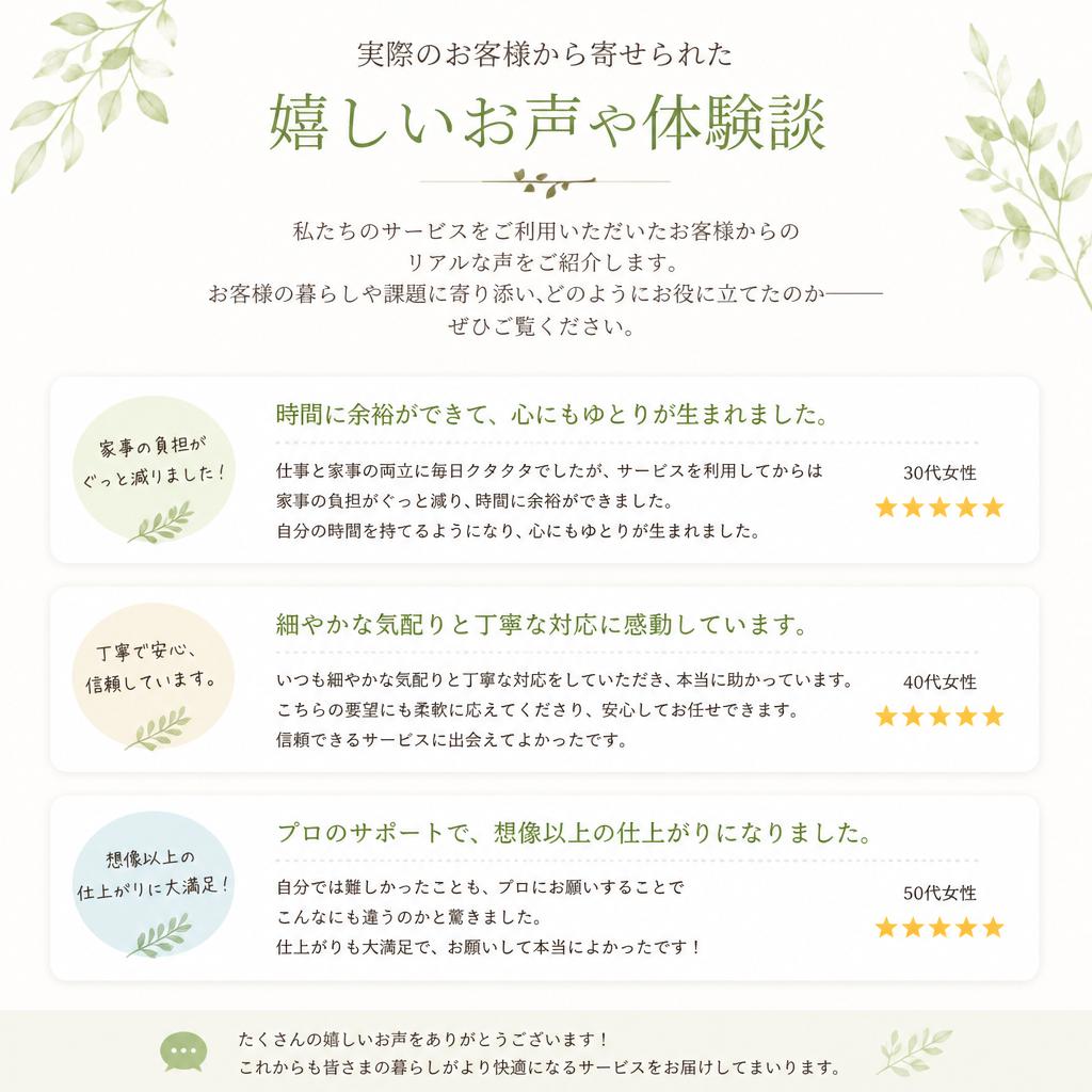 お客様の声