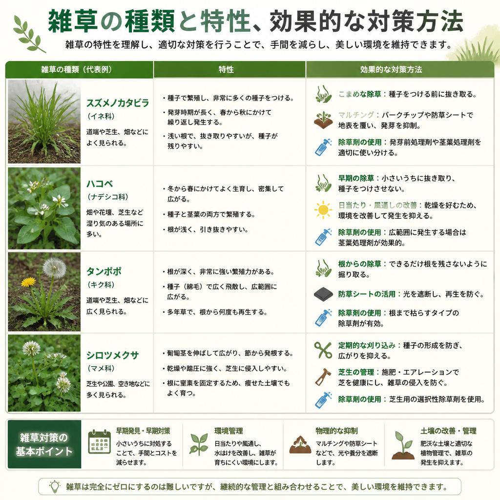 どんな雑草対策が必要？