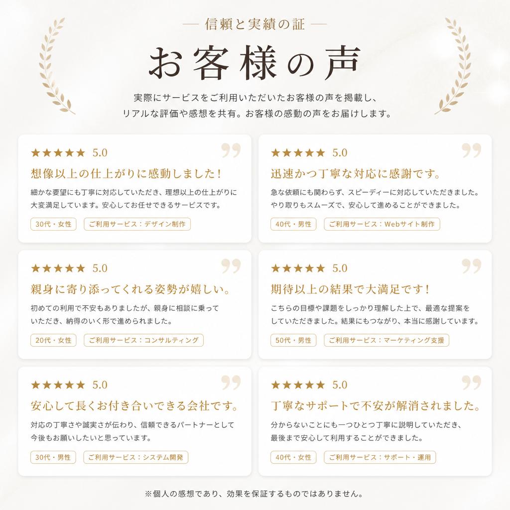 お客様の声