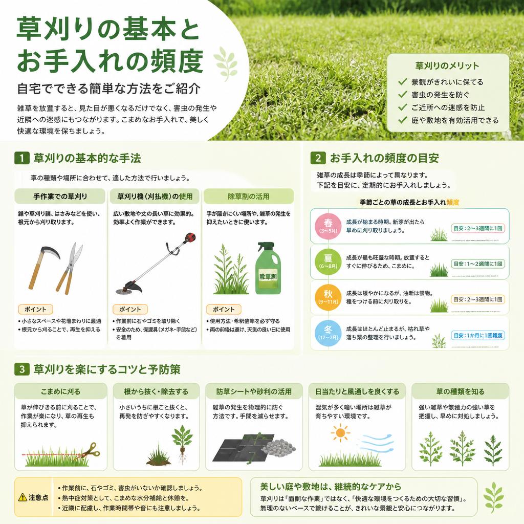 手軽にできる！草刈りの基本方法