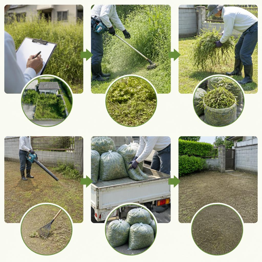 除草作業の流れ