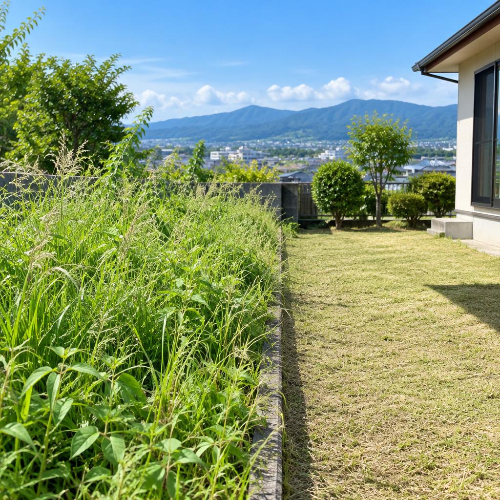 鳥栖市の雑草、見て見ぬふりはもう終わり。庭の美観も安全も、草刈りのプロにお任せください！