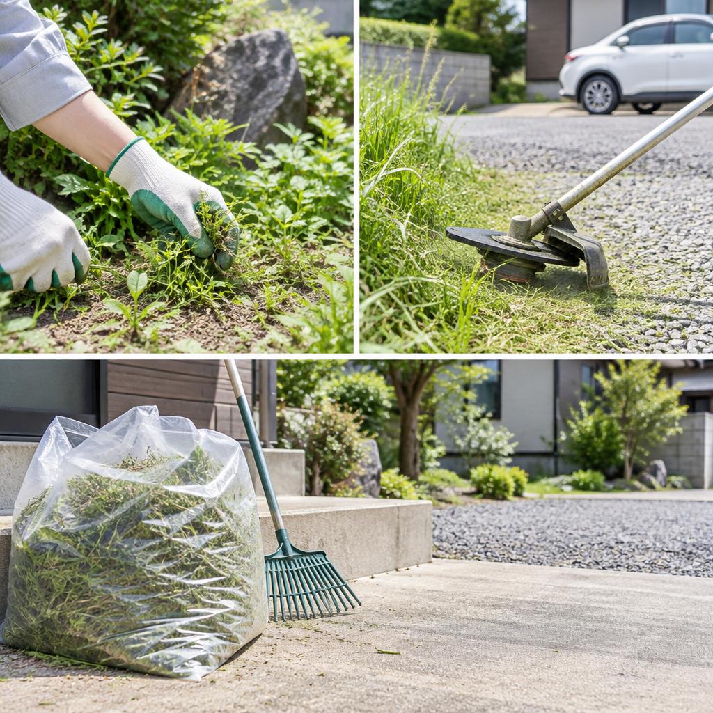 剪定だけでなく、草刈りから後片付けまでお任せ