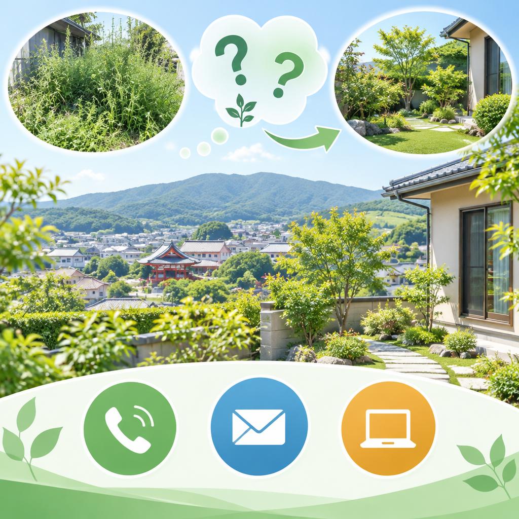 庭の草や手入れのお悩み、まずは無料でご相談ください