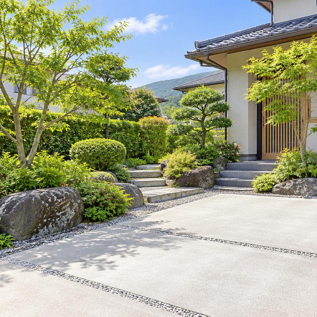 筑紫野市の庭メンテナンスは、草刈りから後片付けまでお任せください。庭師の丁寧な作業で、庭も駐車場もすっきり美しく。見積もり無料・1㎡300円（税込）～