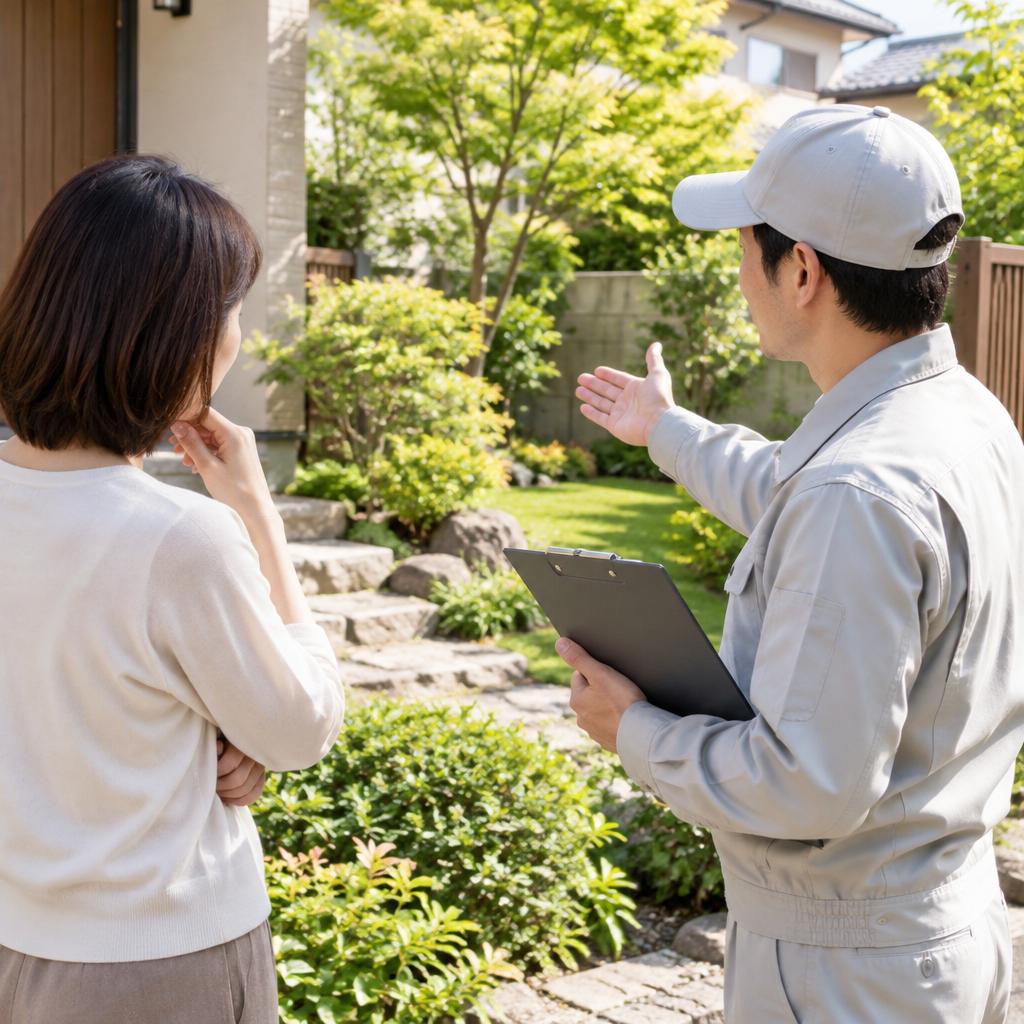 庭の悩みは、まず無料見積りからご相談ください