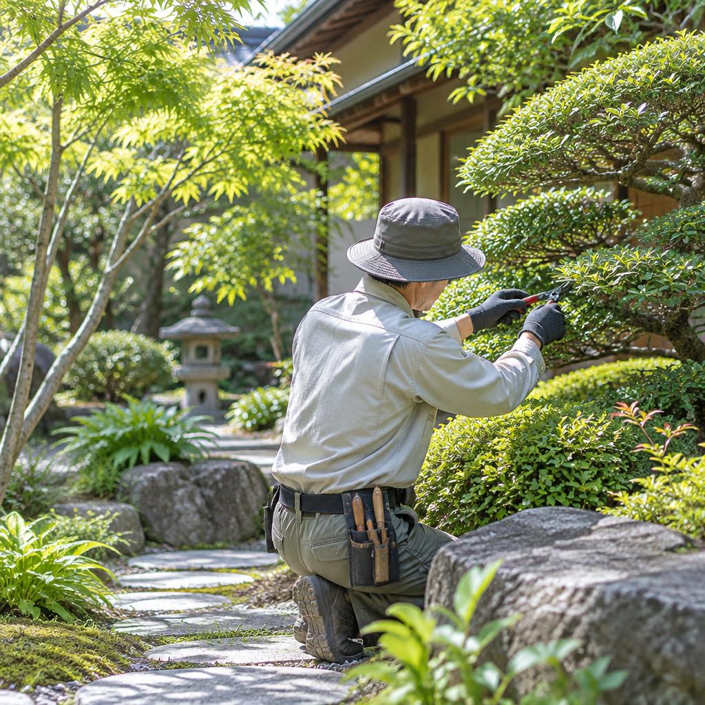 庭師の目と手で、草木の先々まで考えて